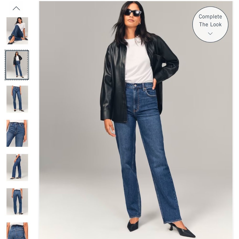 Ultra High Rise 90s Straight Jean - Dark Wash